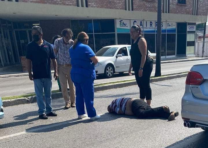 Atropellan  a un Hombre  en Avenida Hidalgo