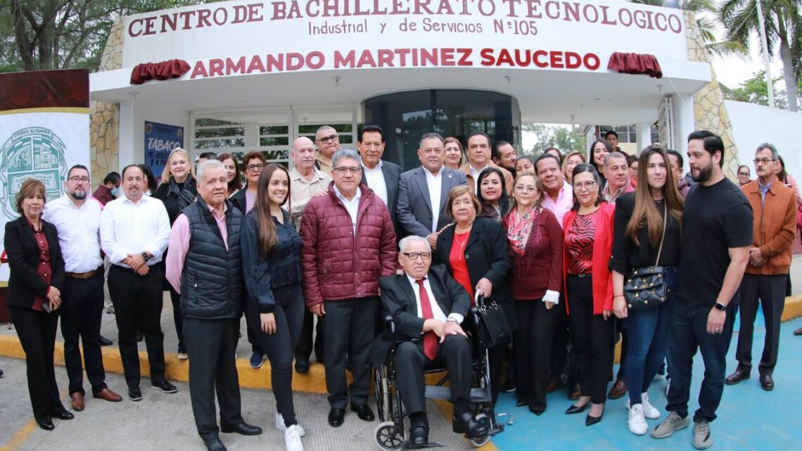 DEVELAN NUEVO NOMBRE DEL CBTIS 105: ARMANDO MARTÍNEZ SAUCEDO, EX ALCALDE DE ALTAMIRA
