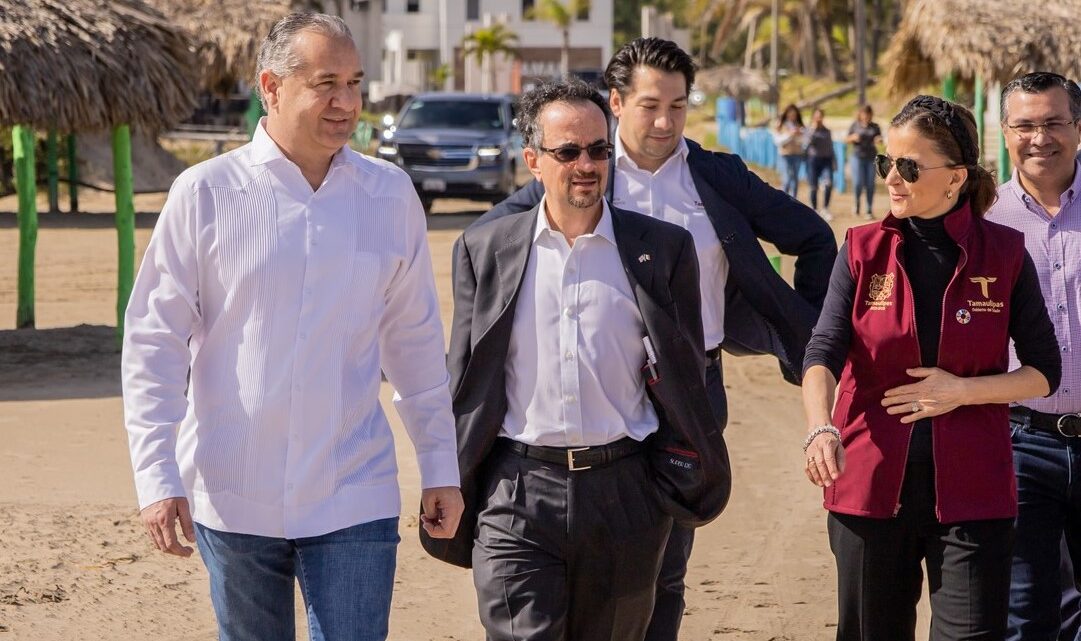 PROMUEVE ADRIÁN OSEGUERA A PLAYA MIRAMAR ANTE EMBAJADOR DE GRAN BRETAÑA