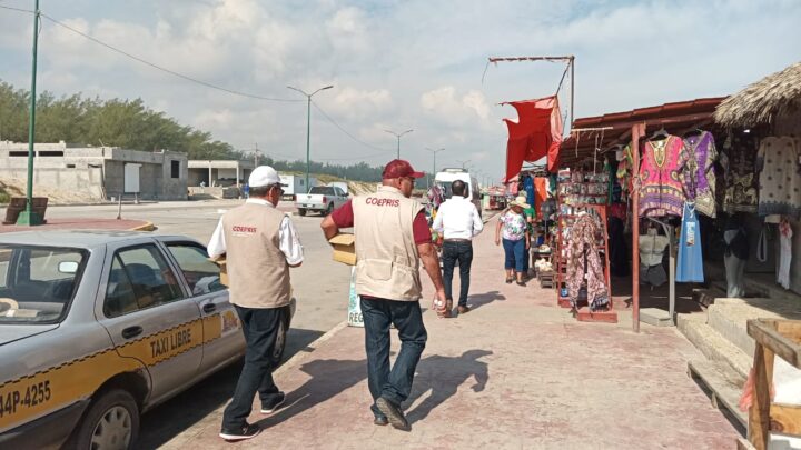 COEPRIS VERIFICA CONDICIÓN DEL AGUA QUE USAN EN NEGOCIOS DE LA   PLAYA.
