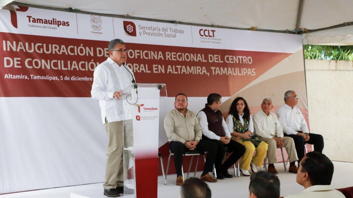 INAUGURAN EN ALTAMIRA  OFICINAS REGIONALES  DEL CENTRO DE CONCILIACIÓN Y ARBITRAJE