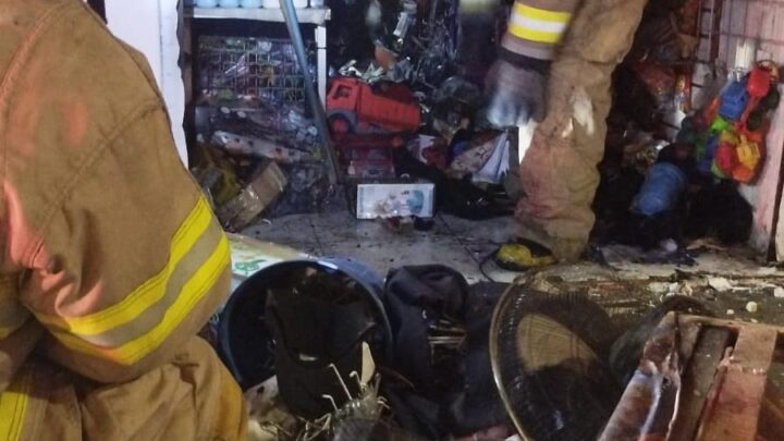 GRAN MOVILIZACIÓN CAUSO UN INCENDIO EN EL CENTRO DE ALTAMIRA