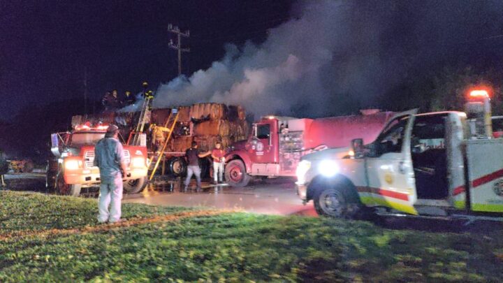 VÁNDALOS INCENDIAN UN TRÁILER QUE TRANSPORTABA CARTÓN