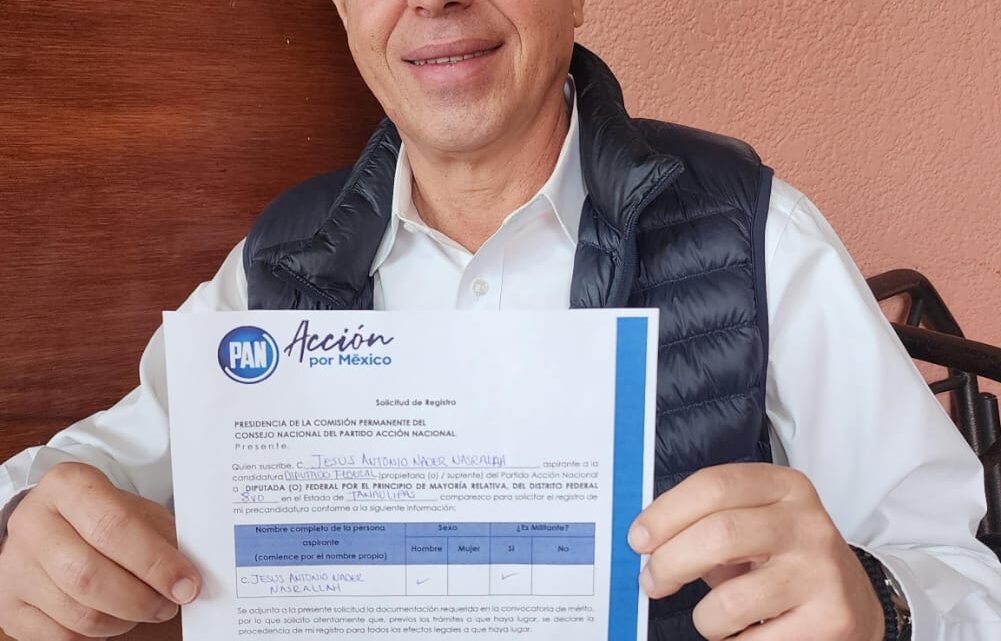 Se Registra Chucho Nader Como Aspirante A La Candidatura Por La Diputación Federal