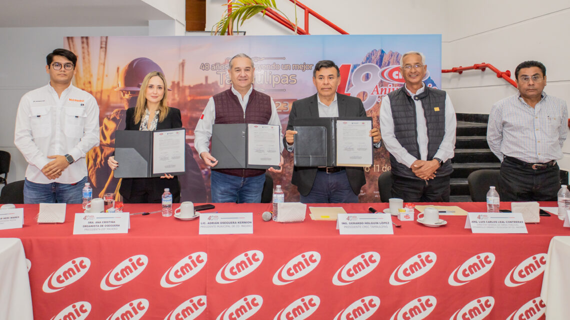 REFUERZAN SINERGIA GOBIERNO DE ADRIÁN OSEGUERA Y CMIC TAMAULIPAS