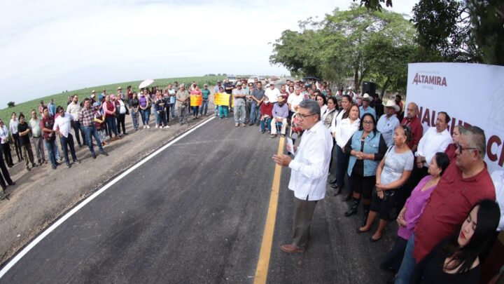 CON OBRA PÚBLICA DE CALIDAD GOBIERNO DE ARMANDO MARTÍNEZ MODERNIZA LA ZONA RURAL DE ALTAMIRA