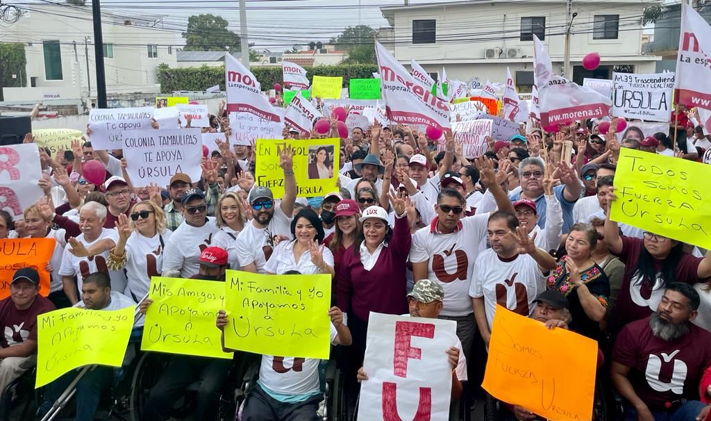 Morenistas Encabezan Marcha de Apoyo a Ursula Salazar Para Que Sea la Próxima Candidata a Presidenta Municipal de Tampico