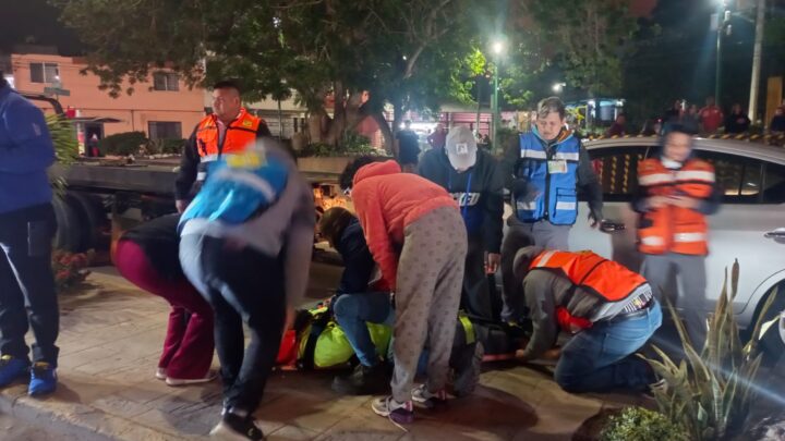 Atropellan a Elemento de Tránsito de Madero.