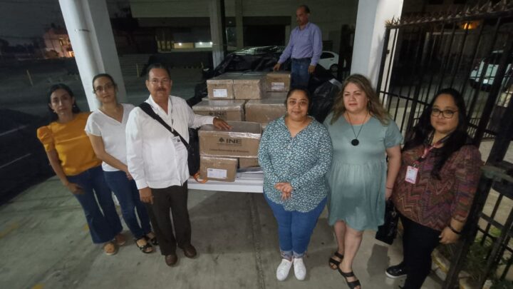 RECIBE INE TAMPICO LAS LISTAS NOMINALES DE ELECTORES QUE SE UTILIZARÁN EN LA JORNADA DEL 2 DE JUNIO