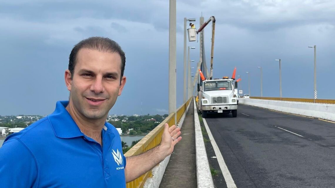 Exitosas gestiones realiza Mon Marón para el Mejoramiento del Puente Tampico Exitosas gestiones realiza Mon Marón para el Mejoramiento del Puente Tampico