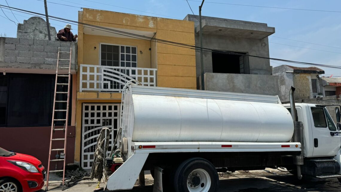 IMPLEMENTA TAMPICO PROGRAMA EMERGENTE EN ABASTO DE AGUA EN VARIAS COLONIAS IMPLEMENTA TAMPICO PROGRAMA EMERGENTE EN ABASTO DE AGUA EN VARIAS COLONIAS