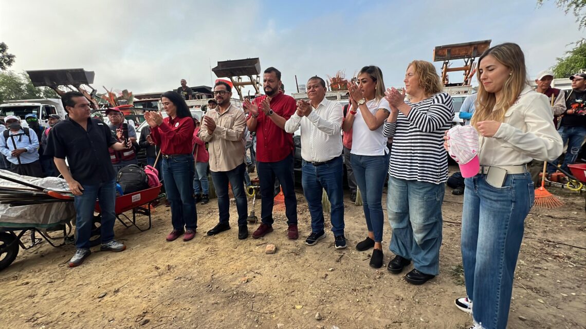 EN LA COL. MORELOS DE TAMPICO, REALIZAN MEGA JORNADA DE LIMPIEZA