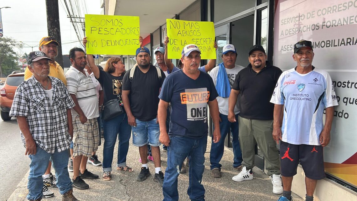 PESCADORES SE QUEJAN DE OPERATIVOS DE LA MARINA PARA EL DECOMISO DE SUS ARTES DE PESCA