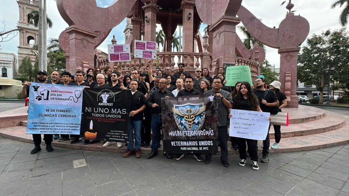 PROTESTAN MÉDICOS VETERINARIOS DE LA ZONA SUR DE TAMAULIPAS POR INSEGURIDAD EN SU FUNCIÓN