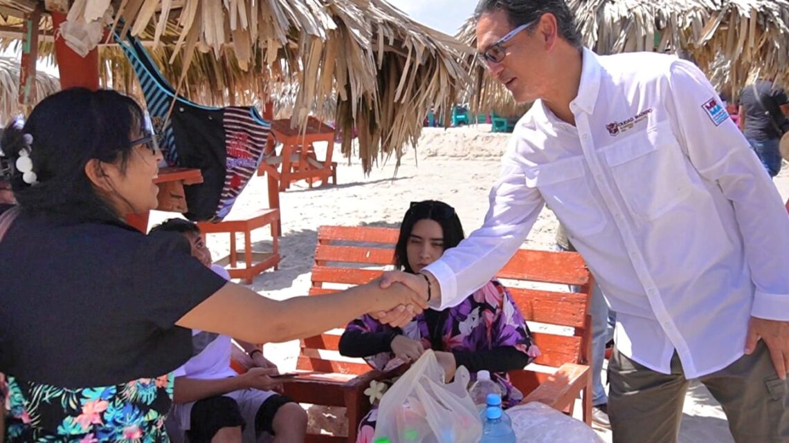 RECONOCE ERASMO QUE MÁS DE 80 MIL TURISTAS DISFRUTAN DE PLAYA MIRAMAR RECONOCE ERASMO QUE MÁS DE 80 MIL TURISTAS DISFRUTAN DE PLAYA MIRAMAR