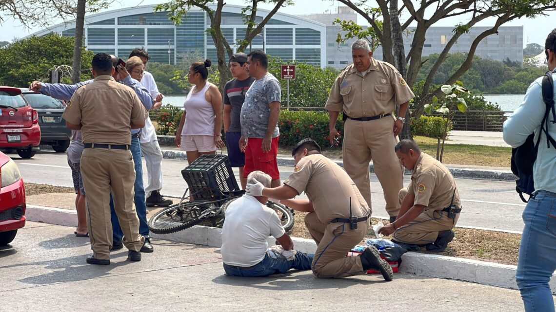 CICLISTA ADULTO MAYOR ES ARROLLADO POR CONDUCTOR DE UNIDAD PARTICULAR