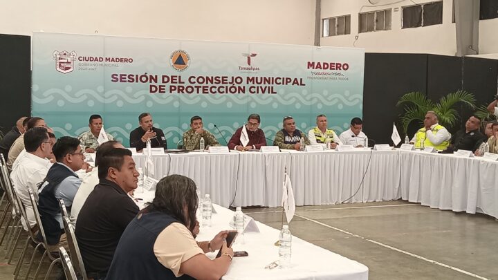 REACTIVAN CONSEJO MUNICIPAL DE PROTECCIÓN CIVIL EN CIUDAD MADERO ANTE TEMPORADA DE LLUVIAS.