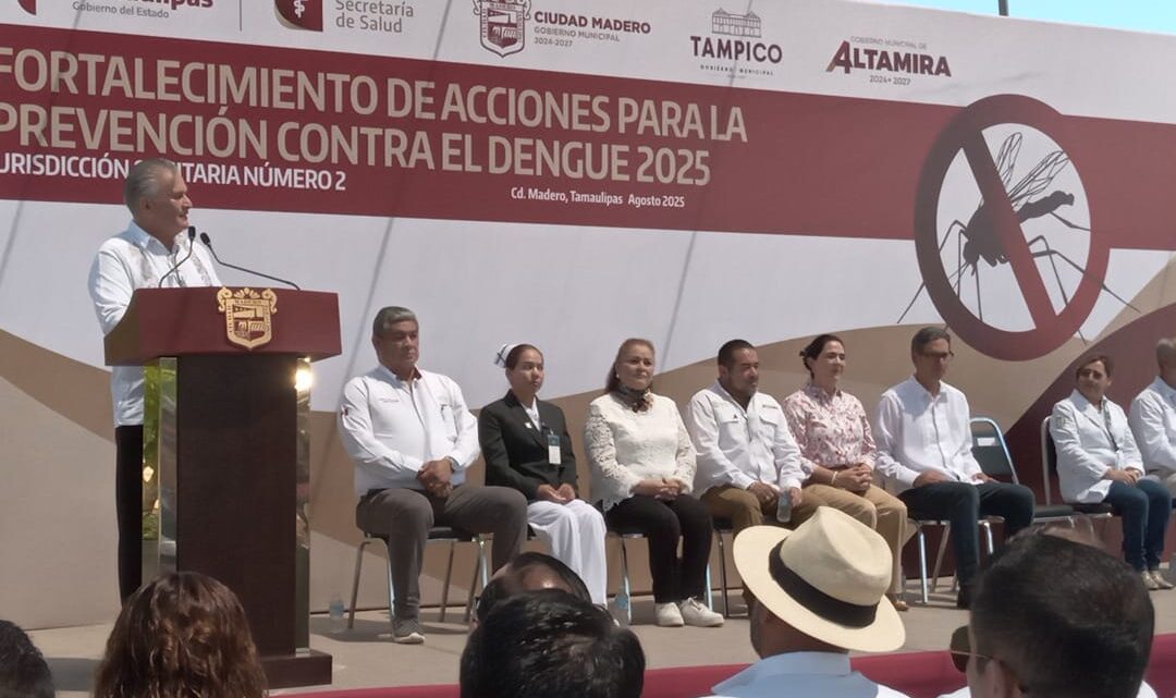 SUR DE TAMAULIPAS CON 250 CASOS DE DENGUE CONFIRMADOS.