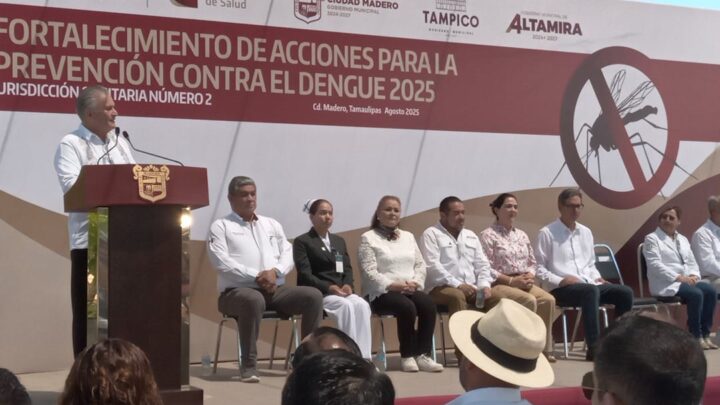 SUR DE TAMAULIPAS CON 250 CASOS DE DENGUE CONFIRMADOS.