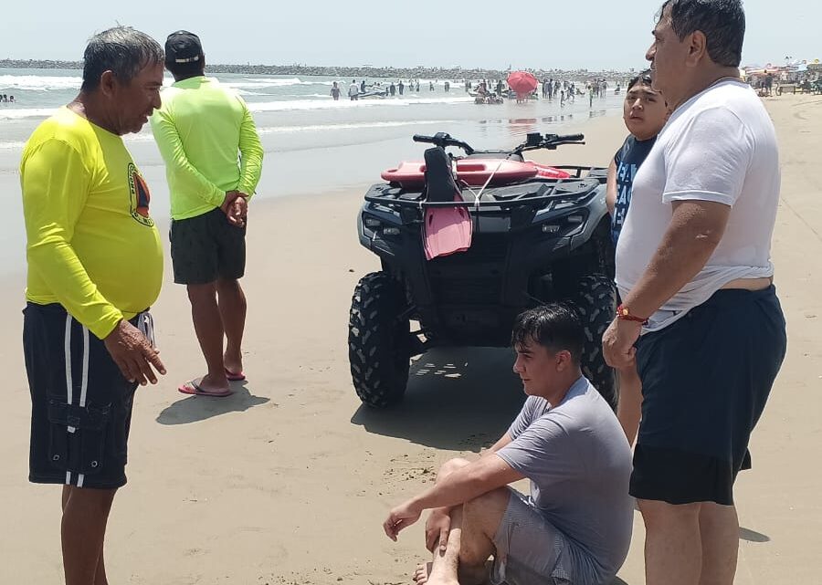PROTECCIÓN CIVIL ATIENDE RESCATE ACUÁTICO Y LOCALIZA A ADULTA MAYOR EXTRAVIADA EN PLAYA MIRAMAR