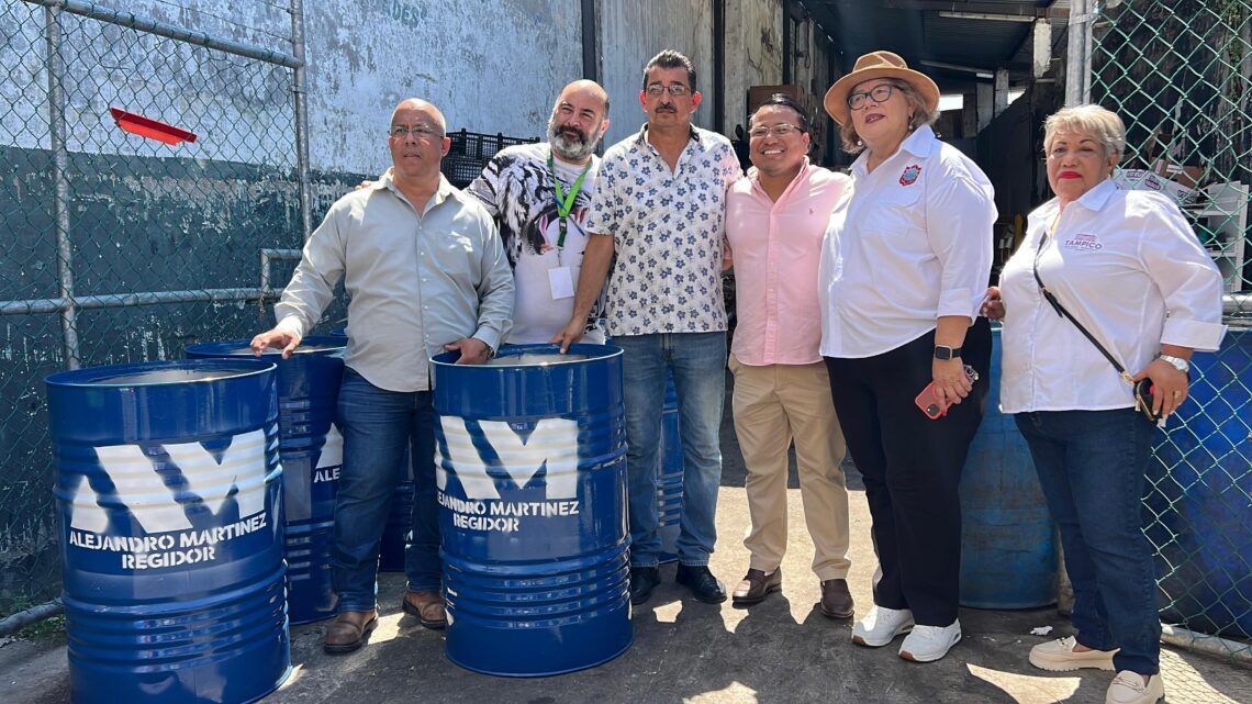 FORTALECEN DEPÓSITOS DE BASURA EN ZONA DE LOS MERCADOS MUNICIPALES