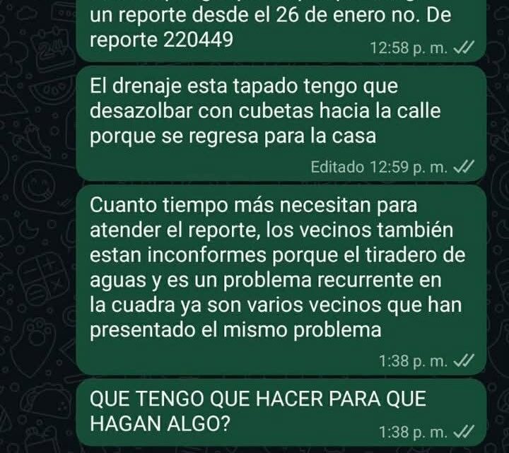 Un mes entre aguas negras y sin respuesta! Vecina explota contra Comapa Altamira