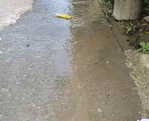 Vecinos Denuncian Fuga De Agua Potable Con Más De Un Mes Sin Ser Atendida.