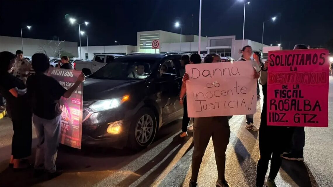 Tras Vinculación De Danna Yanina, Simpatizantes Bloquean Accesos Al Centro Integral De Justicia De Altamira.