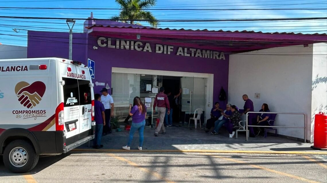 ¡ALARMA EN ALTAMIRA! Moviliza supuesto incendio a bomberos en clínica del DIF.