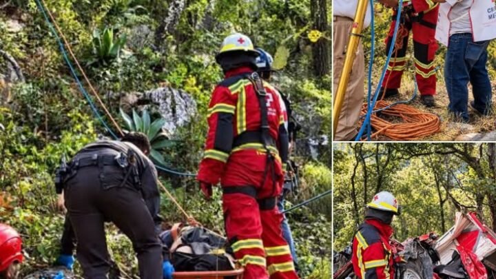 Cruz Roja Rescata A Padre E Hijo Que Cayeron A Barranco De Más De 70 Metros; Ambos Fallecieron